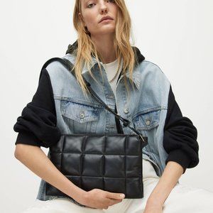 AllSaints Sheringham Leather Quilted Shoulder Bag